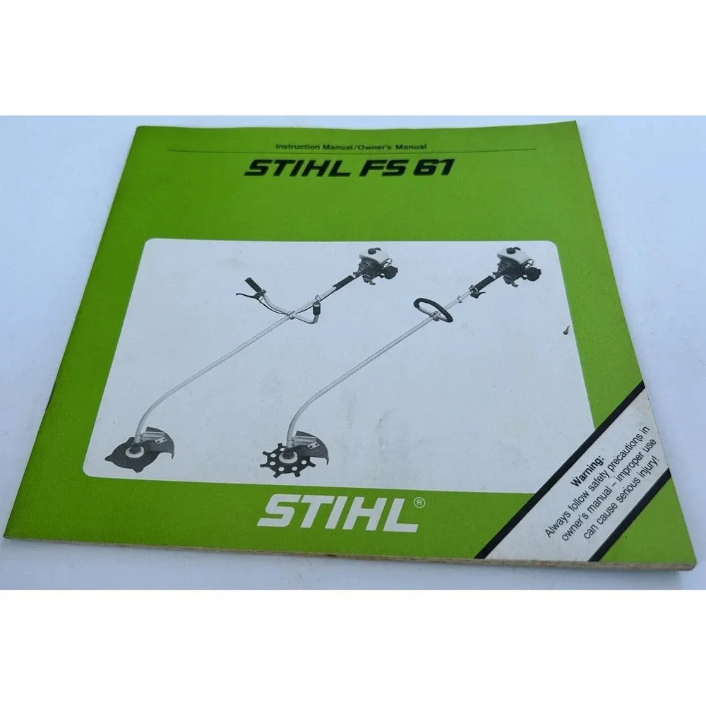 Stihl FS 61 Brushcutter WeedEater‎ WeedWhacker Instruction Owner Operator Manual